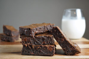 FODMAP diet desserts - Gluten free Olive Oil Brownies