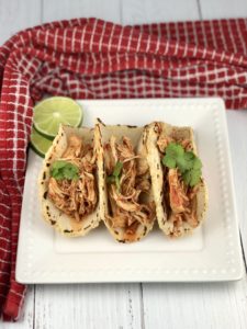 Slow cooker shredded chicken tacos