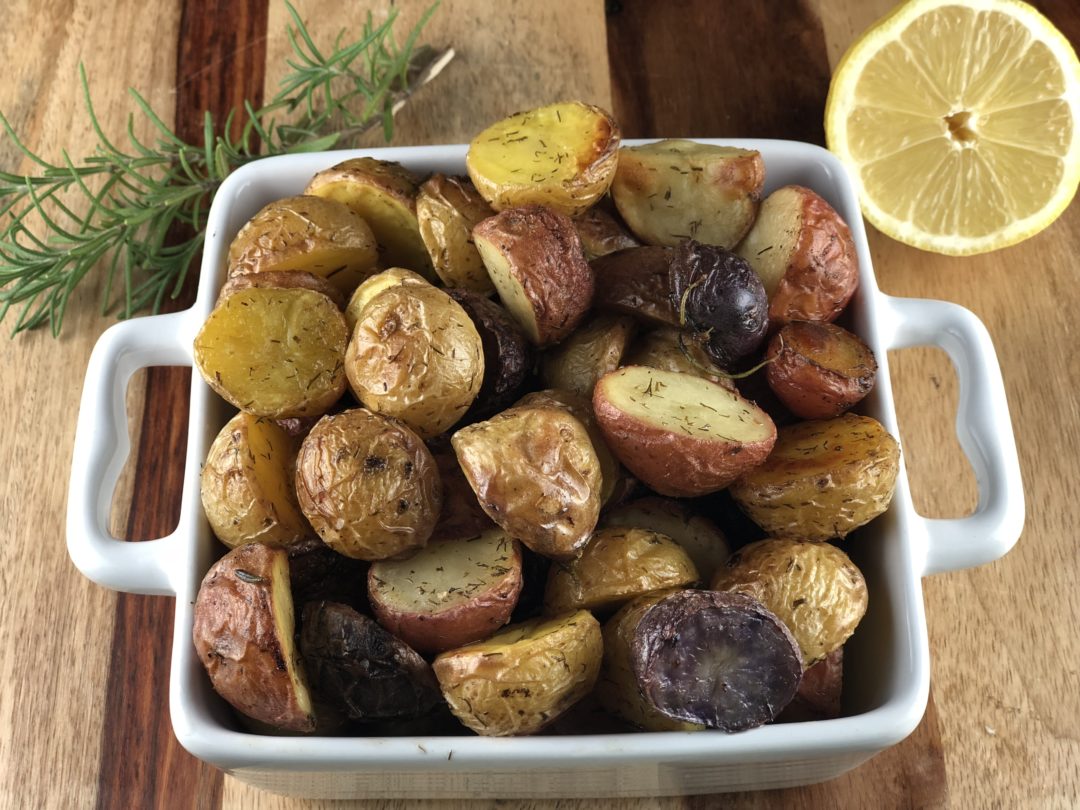 Lemon Roasted Potatoes - IBS friendly recipes