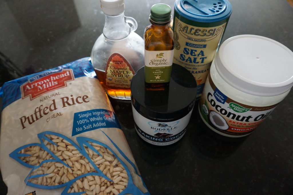 Rice Crispy Ingredients.