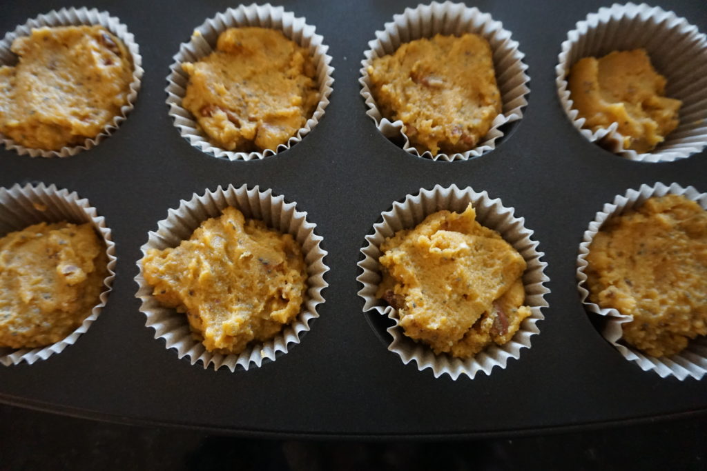 Raw Muffins Ready to be Baked.