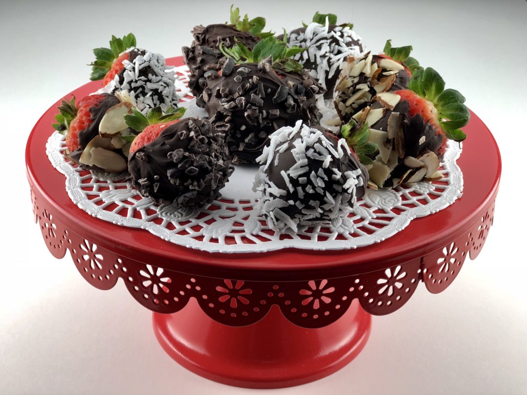 low FODMAP foods - Chocolate covered strawberries