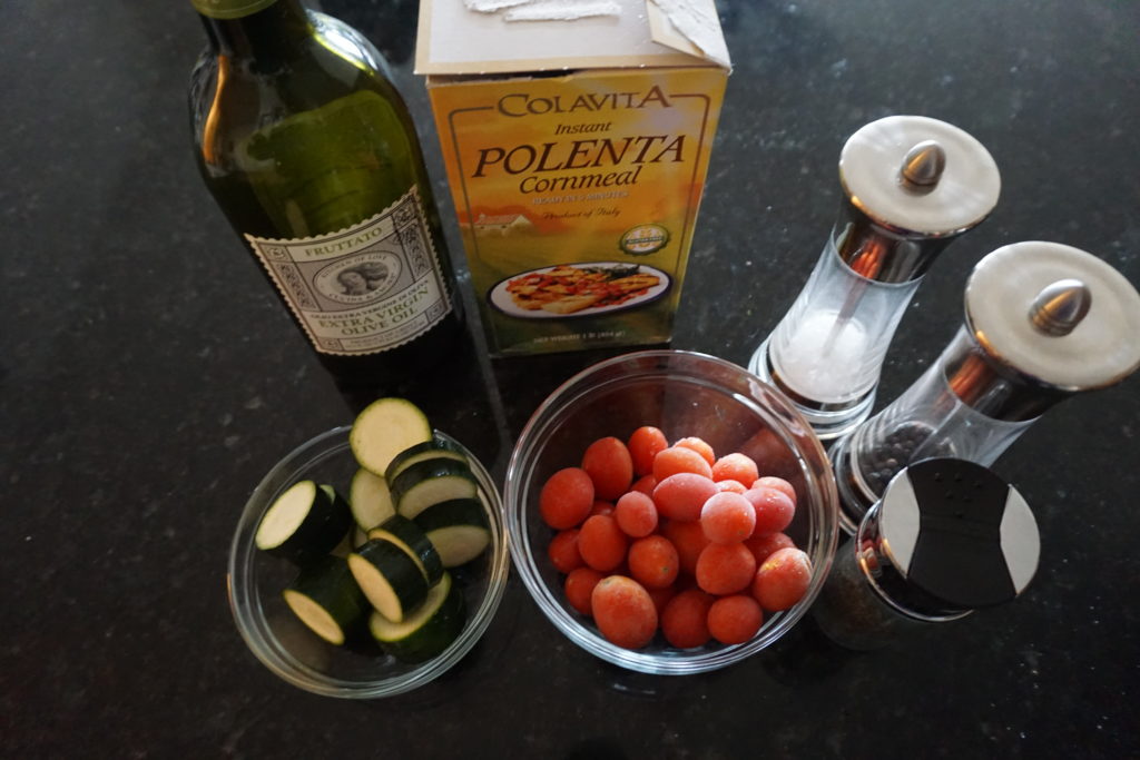 Polenta & Vegetable Ingredients.