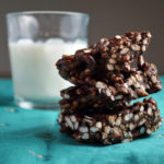 FODMAP diet desserts - chocolate rice crispy treat