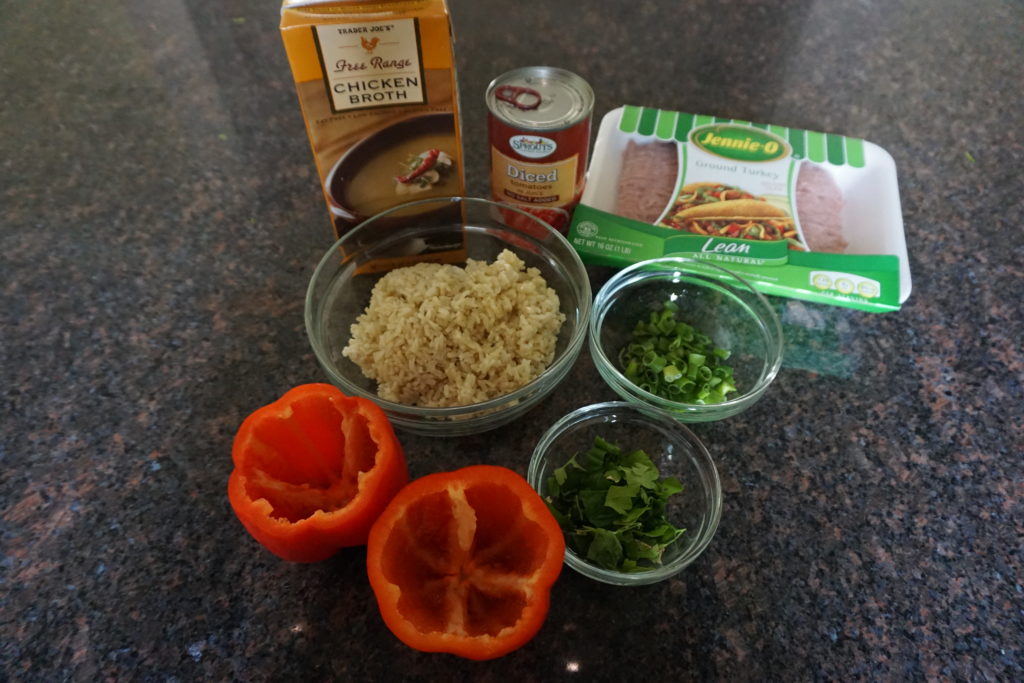 Stuffed Pepper Ingredients.