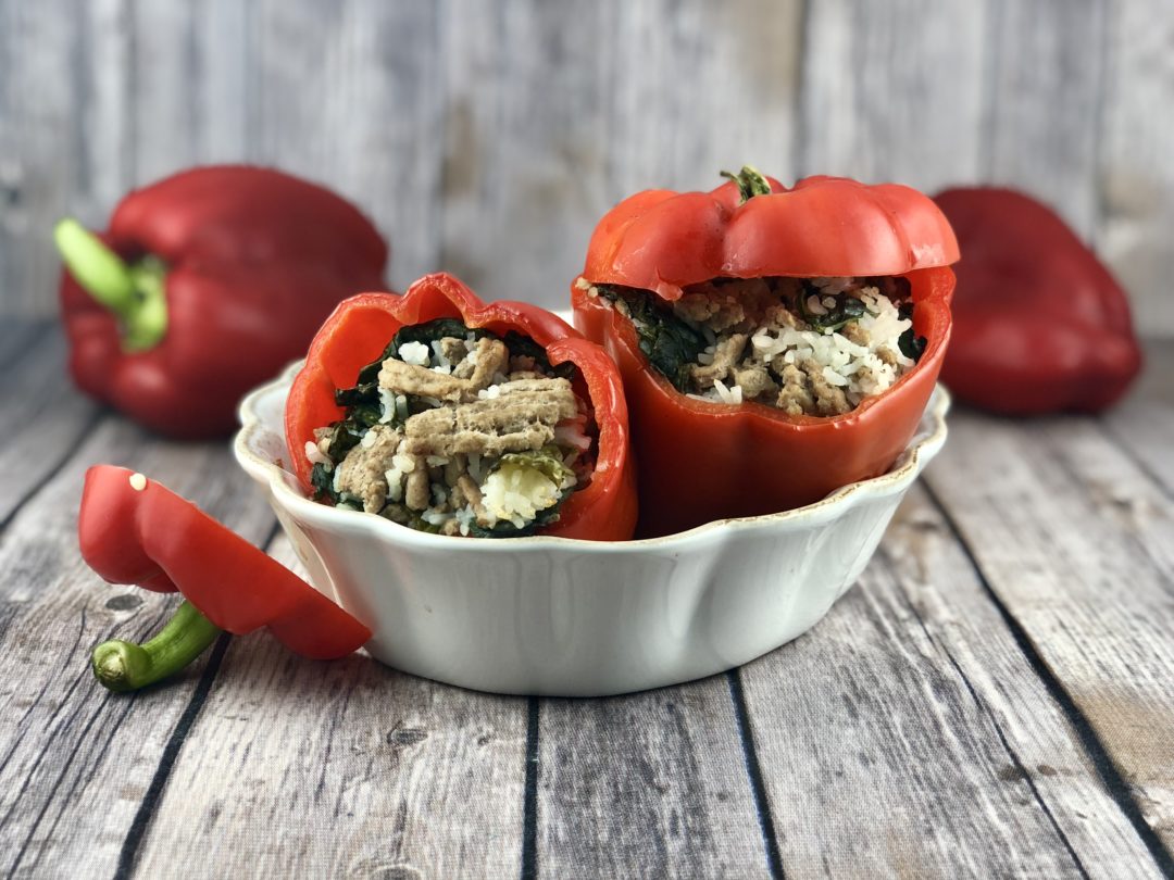 Ground Turkey Stuffed Peppers