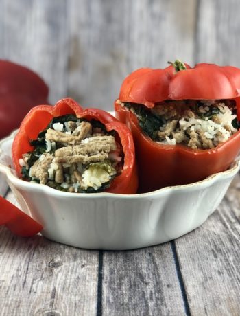 Ground Turkey Stuffed Peppers