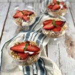 FODMAP diet desserts - Strawberry Whipped Cream Pretzel Trifle