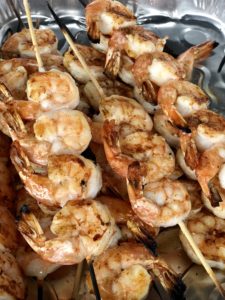 low FODMAP foods - shrimp 2 ways