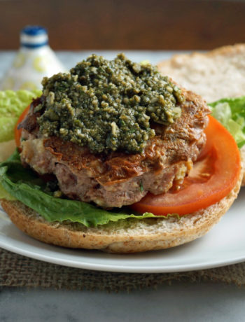 IBS diet plan pesto turkey burger