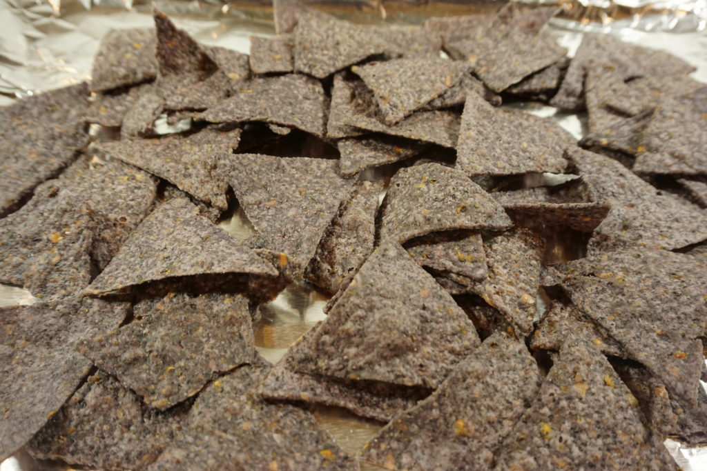 Blue Corn Chips Ready for Nachos.