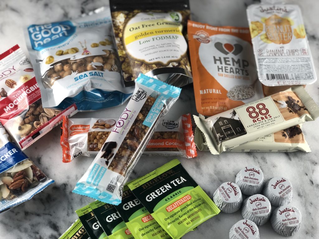 FODMAP safe travel snacks