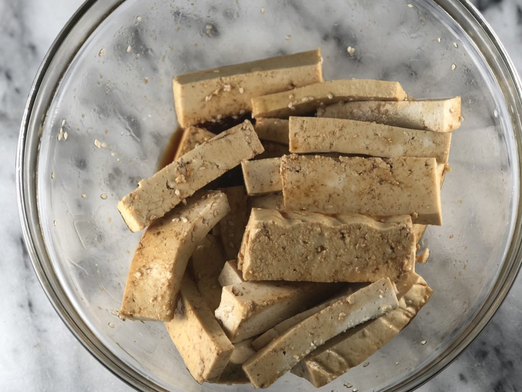 Marinated tofu