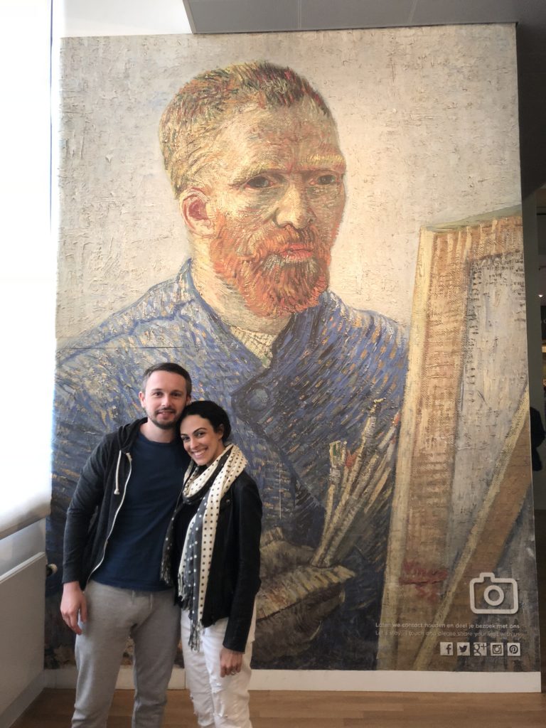 Eugene and I visiting the Van Gogh Museum in Amsterdam