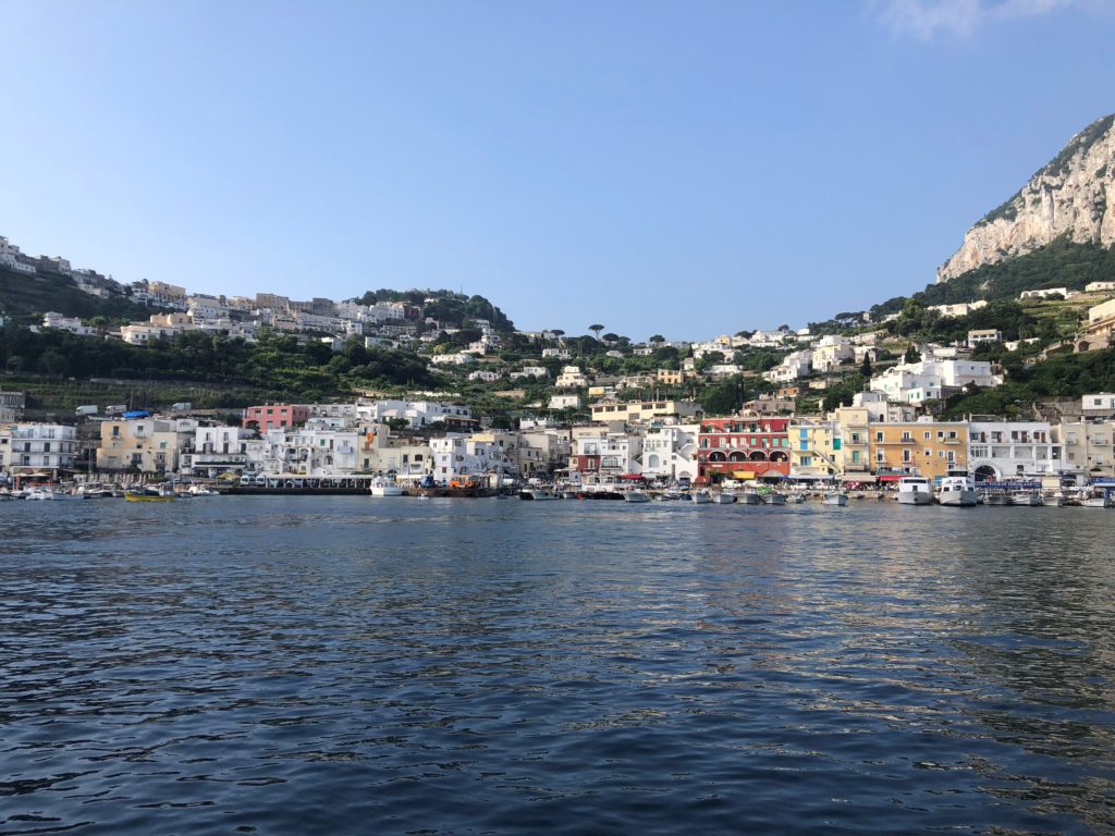 Beautiful landscape views of Positano, Italy.