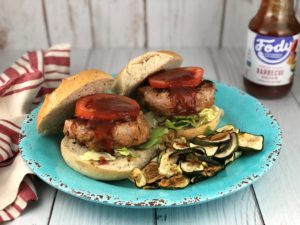 FODMAP burger - BBQ Turkey Burger
