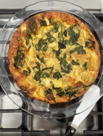 Vegetable frittata - FODMAP breakfast recipes