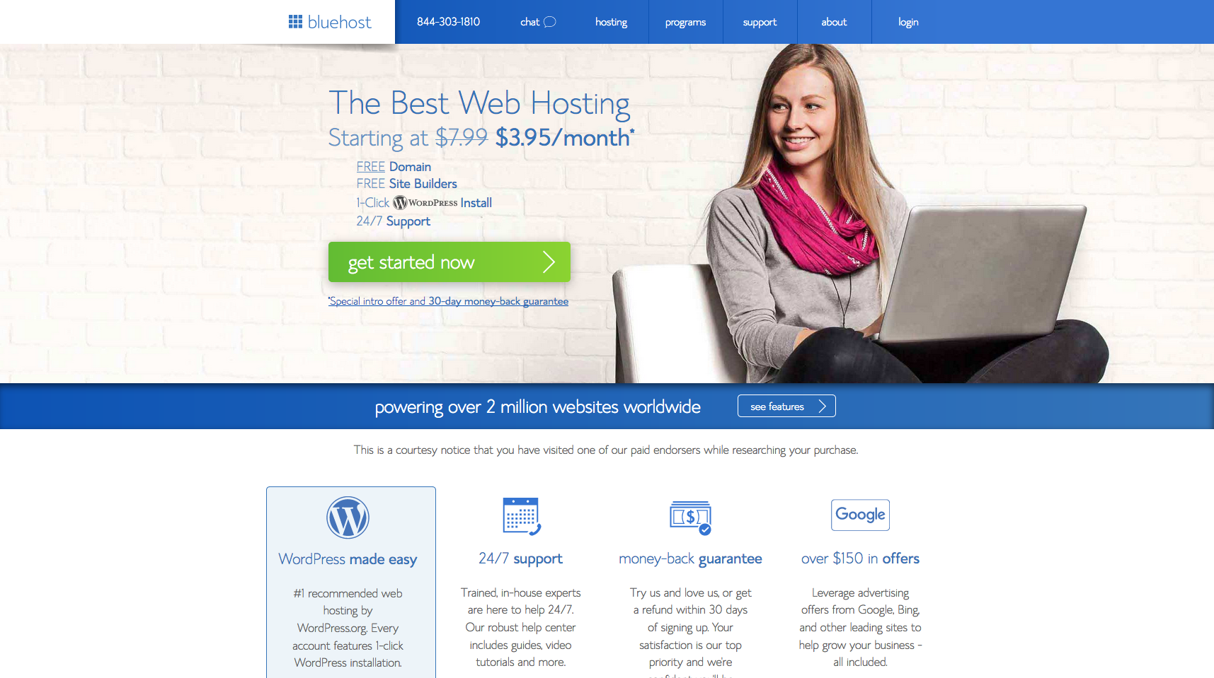 Bluehost best web hosting