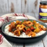 FODMAP dinner recipes - shrimp curry with Casa de Sante curry sauce