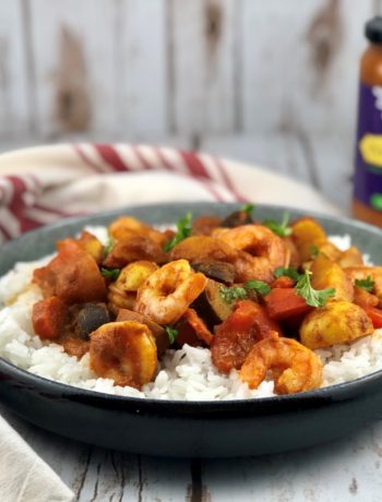 FODMAP dinner recipes - shrimp curry with Casa de Sante curry sauce