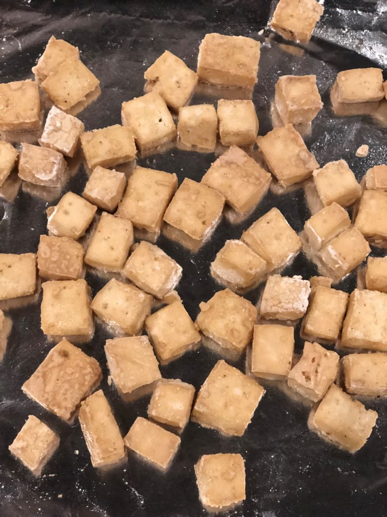 Tofu for Soba Salad