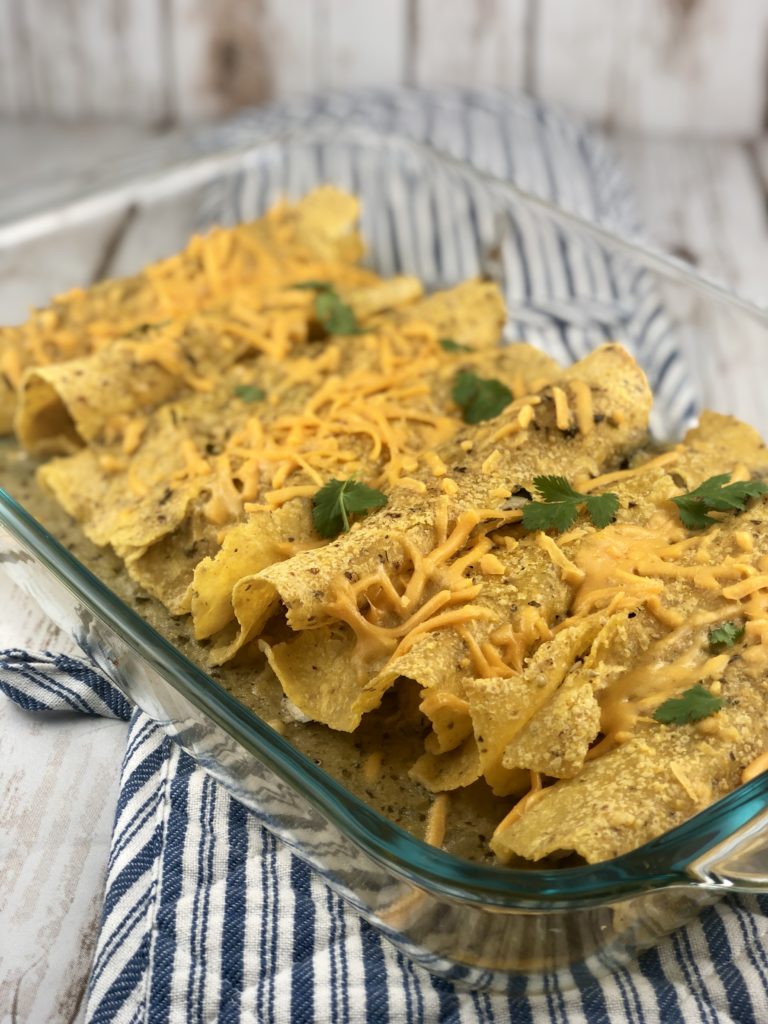 FODMAP chicken recipes - Chicken Enchiladas