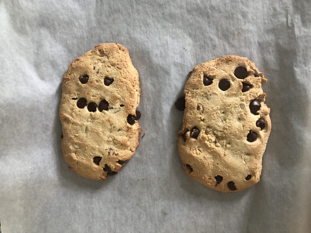 Baked mandel bread logs