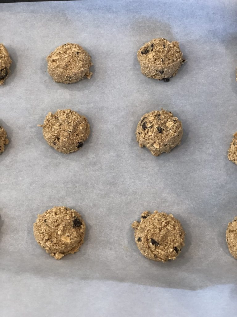 Cookies scooped and ready to be baked!