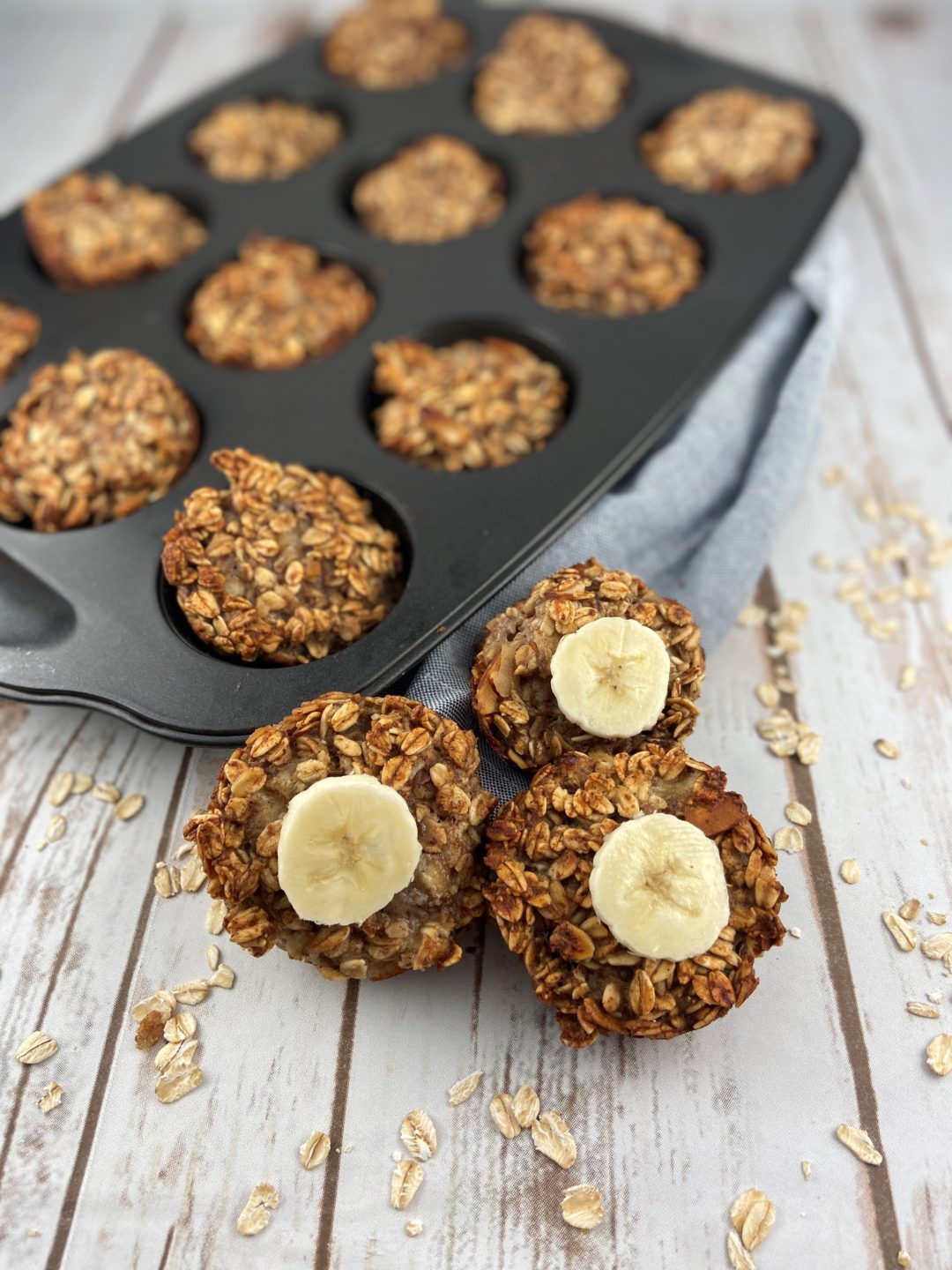 FODMAP breakfast recipe - Banana Oat Muffin Cups