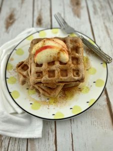 FODMAP diet breakfast recipe - apple cinnamon waffles