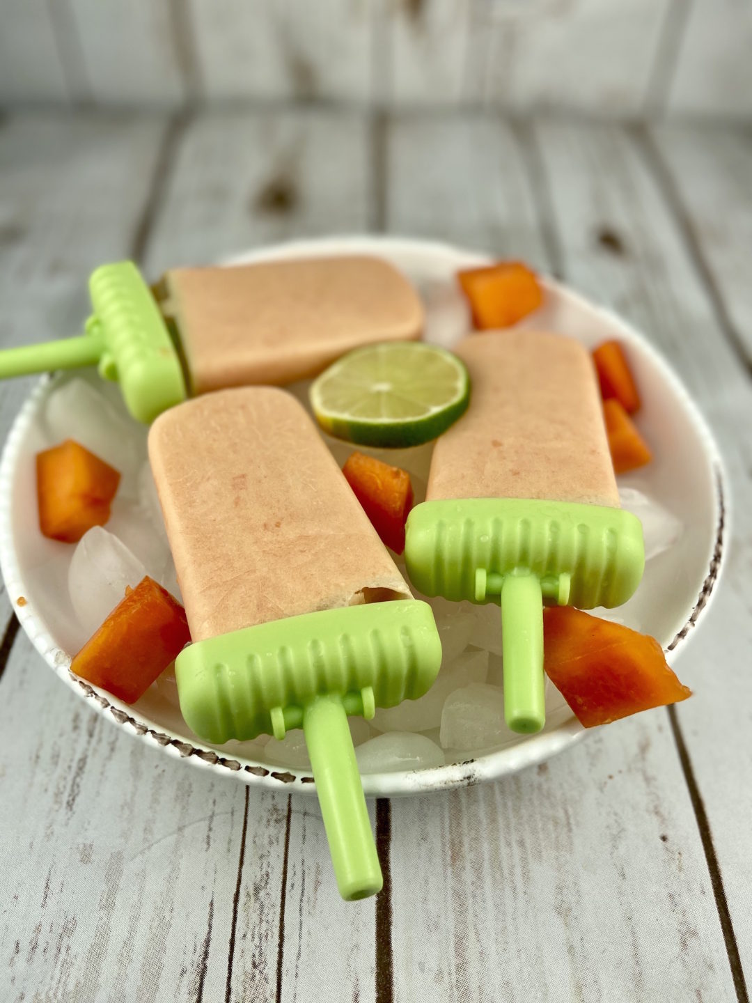 low FODMAP fruit - dairy-free coconut papaya popsicles