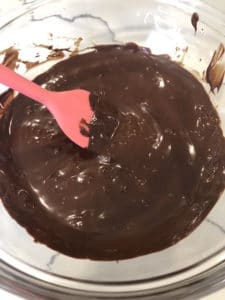 FODMAP safe chocolate being melted